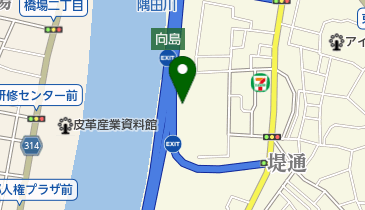 堤通公園テニスコートの地図画像