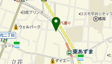 東あずま公園集会所の地図画像