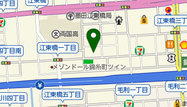 江東橋公園の地図画像