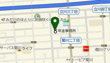 墨田年金事務所の地図画像