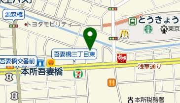 墨田区観光協会の地図画像