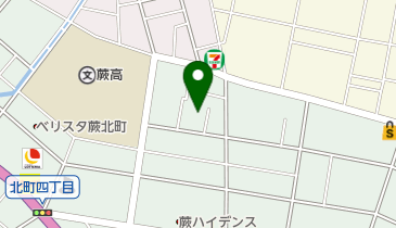 北町ふれあい公園の地図画像