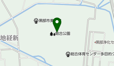 黒部市総合公園の地図画像