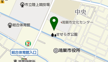 せせらぎ公園の地図画像