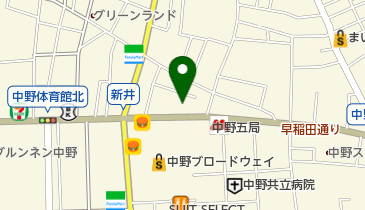 中野区商工会館の地図画像