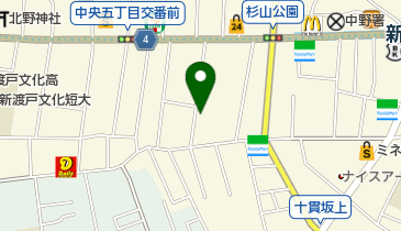 中野区シルバー人材センター 南部分室の地図画像