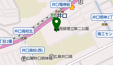 西部第二埋立公園の地図画像