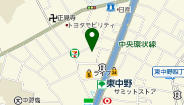 中野区 みどり公園の地図画像