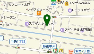 水戸駅南口さくら西公園の地図画像