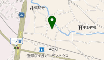 柿の木公園の地図画像