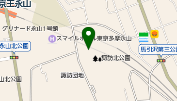 諏訪北公園の地図画像