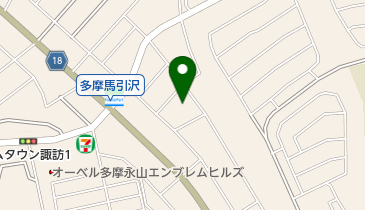 馬引沢第1公園の地図画像