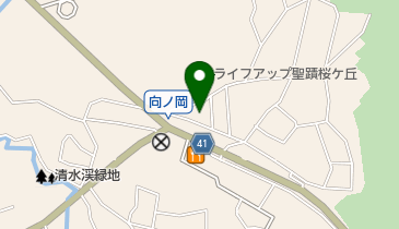 向ノ岡公園の地図画像