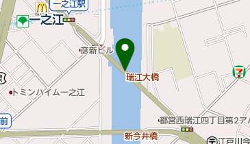 瑞江大橋の地図画像