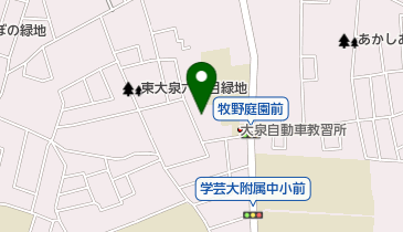 牧野記念庭園の地図画像