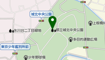 城北中央公園の地図画像