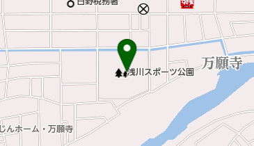 浅川スポーツ公園の地図画像