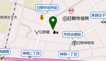日野中央公園の地図画像