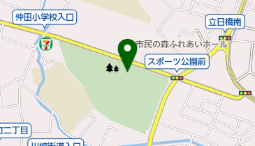 日野市 市民の森スポーツ公園の地図画像
