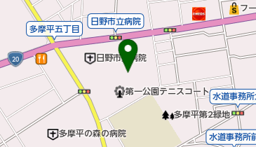 多摩平第1公園の地図画像
