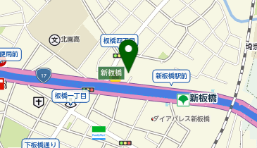 板橋四丁目集会所の地図画像