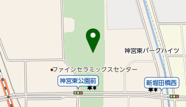 神宮東公園の地図画像