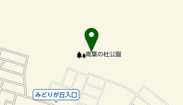 青葉の杜公園の地図画像