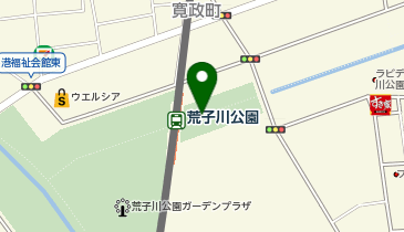 荒子川公園テニスコートの地図画像