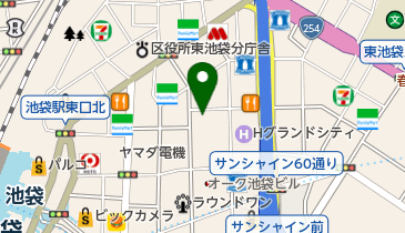 豊島区民センター(コア・いけぶくろ)の地図画像