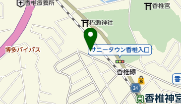 香椎宮前公園の地図画像