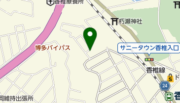 香椎宮前1号公園の地図画像