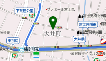 沢の井児童遊園の地図画像