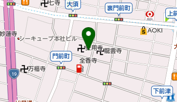 門前町児童遊園の地図画像