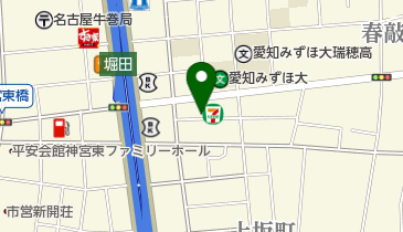 牛巻子ども児童遊園の地図画像