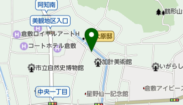 倉敷市倉敷川畔の地図画像