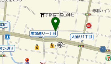 宇都宮市 市民ギャラリーの地図画像