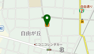 自由が丘公園の地図画像