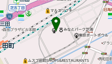 みなとパーク芝浦の地図画像