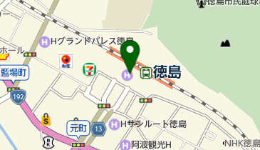 徳島県パスポートセンターの地図画像