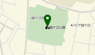 鶴ケ岱公園の地図画像