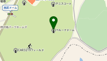 ベルーナドーム(西武ドーム)の地図画像