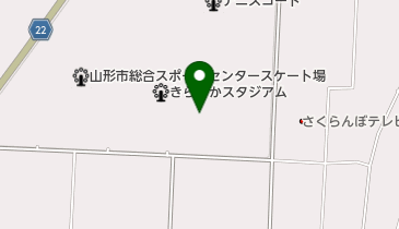 山形市総合スポーツセンター野球場の地図画像
