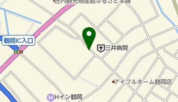 鶴岡西部公園の地図画像