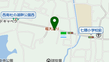 西南杜の湖畔公園の地図画像