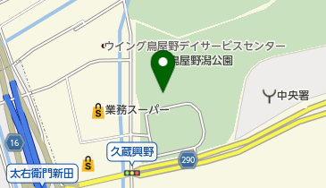 県立鳥屋野潟公園 鐘木地区の地図画像