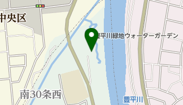 豊平川緑地の地図画像