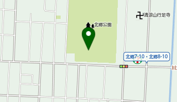 北郷公園の地図画像