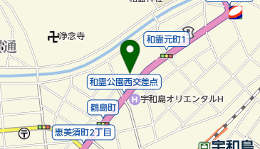 和霊公園の地図画像