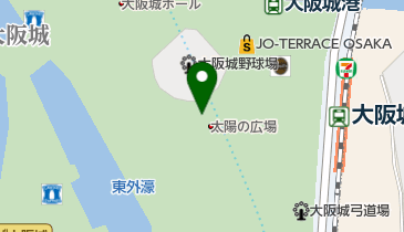 大阪城公園 太陽の広場の地図画像