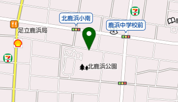 北鹿浜公園の地図画像